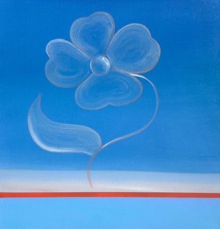 Елена Курочко (Картина, живопись - 
                  35 x 35 см) Цветок (study4)