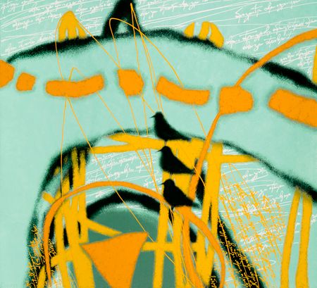 Александр Олигеров (Картина, живопись - 
                  110 x 100 см) Солнечные часы