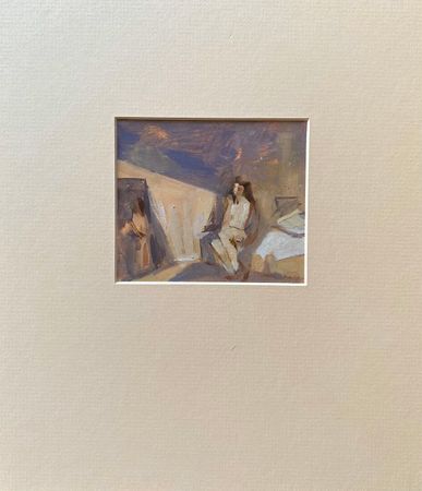 Алина Буглеева (Авторская графика - 
                  20 x 25 см) Закатные лучи в комнате