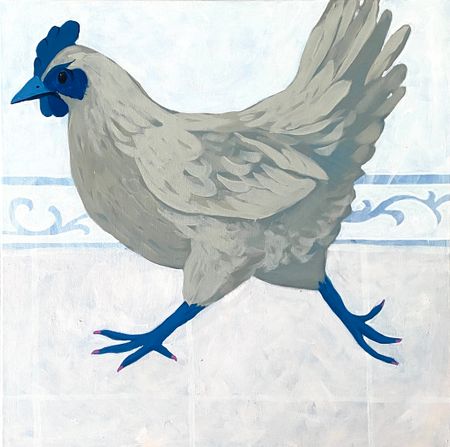 Анастасия Соловьева (Картина, живопись - 
                  50 x 50 см) Пазл 7