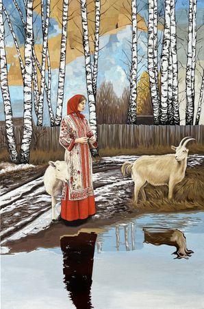 Дарья Палагина (Картина, живопись - 
                  100 x 150 см) В ожидании