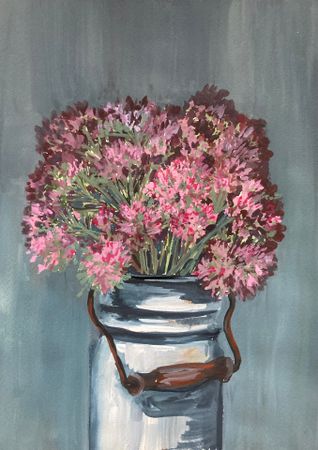 Валерия Головенкина (Авторская графика - 
                  30 x 40 см) Седум #1