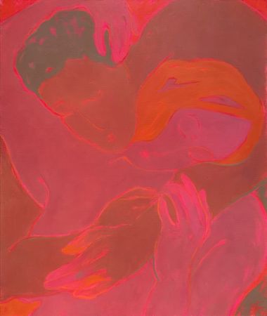 Екатерина Богданкова (Картина, живопись - 
                  50 x 60 см) Вдвоём. Красные