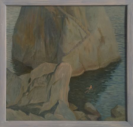 Анастасия Мотина (Авторская графика - 
                  41 x 39.5 см) На дне