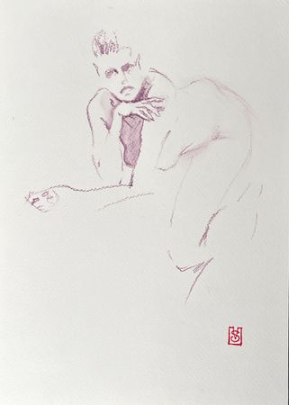 Виктория Севастьянова (Авторская графика - 
                  21 x 30 см) Nu sketch
