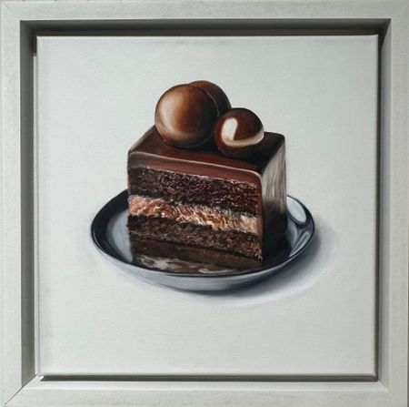 Наталья Наумова (Картина, живопись - 
                  35 x 35 см) Миниатюра "Десерт 4"