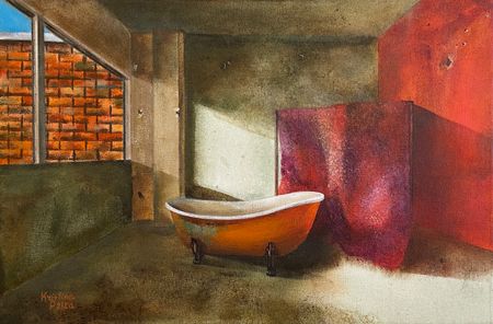 Kristina Ptiza (Картина, живопись - 
                  30 x 20 см) Коробка