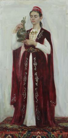 Алина Коршункова (Картина, живопись - 
                  60 x 120 см) Ингушская красавица