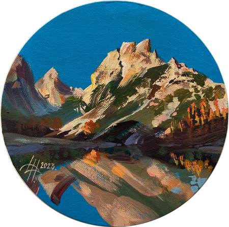 Динара Хёртнагль (Картина, живопись - 
                  20 x 20 см) Skylights