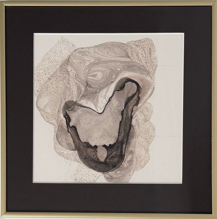 Виктория Марченко (Авторская графика - 
                  30 x 30 см) Следы эфира