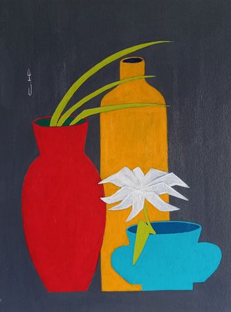 Саша Катинаускиене (Картина, живопись - 
                  30 x 40 см) Натюрморт #3. Белый цветок