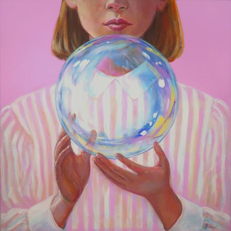 Светлана Искоских (Картина, живопись - 
                  80 x 80 см) Хрупкость бытия