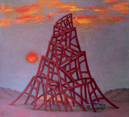 Ольга Апрышко (Картина, живопись - 
                  55 x 50 см) Вавилонская башня