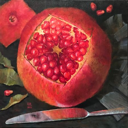 Юлия Непокрытая (Картина, живопись - 
                  60 x 60 см) Тест на зрелость