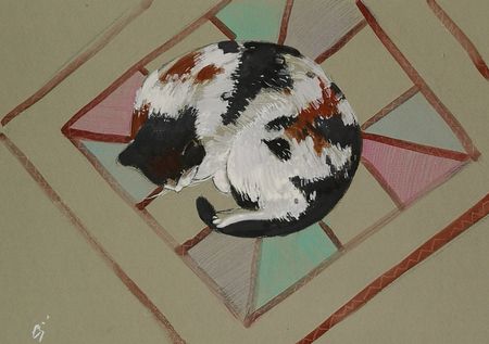 Елена Санина (Авторская графика - 
                  36 x 25 см) Сладкие сны