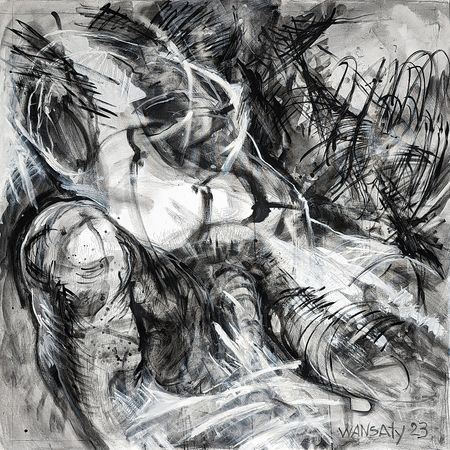 Татьяна Левченко (Картина, живопись - 
                  150 x 150 см) Адам