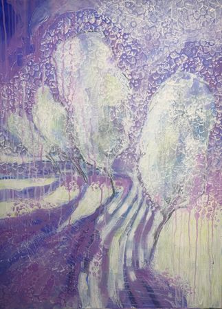 Кошукова Юлия (Картина, живопись - 
                  60 x 80 см) Иней