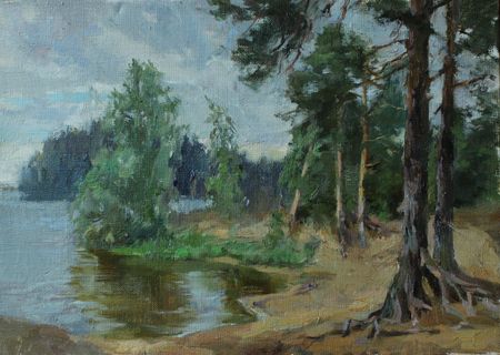 Алина Коршункова (Картина, живопись - 
                  35 x 25 см) После дождя