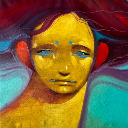 Дмитрий Филимонов (Авторская графика - 
                  40 x 40 см) Portrait #2