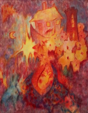 Анастасия Куклина (Картина, живопись - 
                  60 x 70 см) Дом