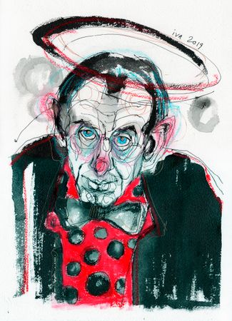 Татьяна Ивченкова (Авторская графика - 
                  30.5 x 40.5 см) Ange 5