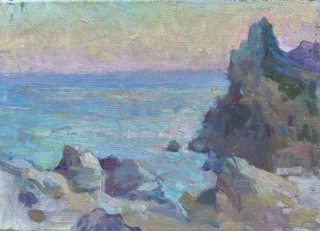 Алина Коршункова (Картина, живопись - 
                  35 x 25 см) Закат в Балаклаве