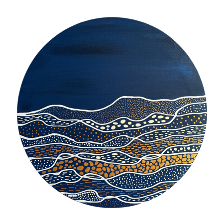 Ольга Ширяева (Картина, живопись - 
                  40 x 40 см) Холмы