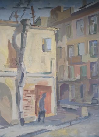 Юлия Арюшина (Авторская графика - 
                  29 x 39 см) Петербург