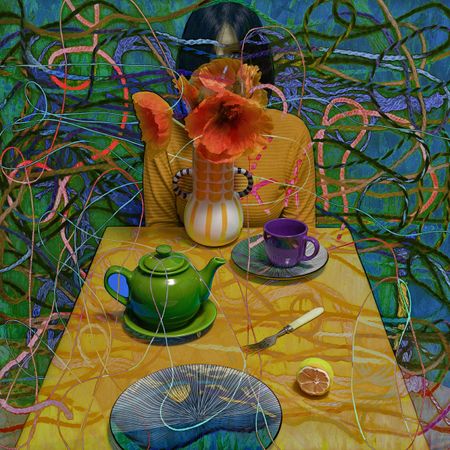 Виктория Забродина (Фотография - 
                  80 x 80 см) Кувшинки Клода