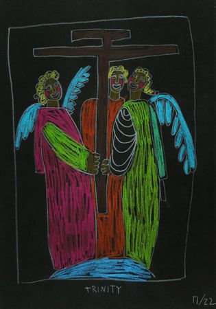 Катя Попченко (Авторская графика - 
                  21 x 29.7 см) Trinity