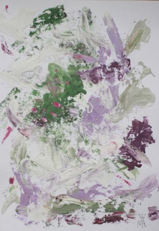 Мария Алдашкова (Авторская графика - 
                  21 x 29.7 см) Туманное утро. Сад в тумане 2