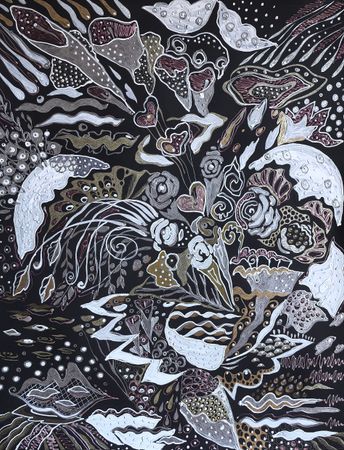 Ирина Шумская (Авторская графика - 
                  50 x 70 см) Эхо серебряных снов