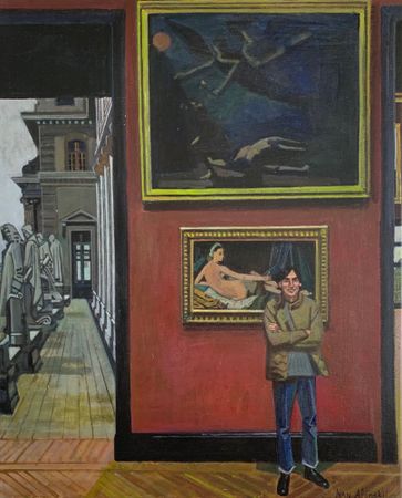 Иван Афонский (Картина, живопись - 
                  50 x 61 см) Я в Париже (2)