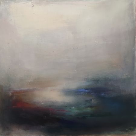 Виктория Шворень (Картина, живопись - 
                  80 x 80 см) Течение