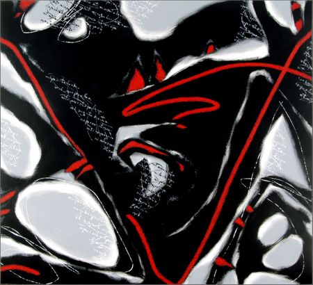 Александр Олигеров (Картина, живопись - 
                  130 x 120 см) Гроза в Саду Камней