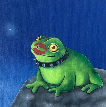 СВЕТ-ЛАНА (Картина, живопись - 
                  20 x 20 см) Сказка на ночь