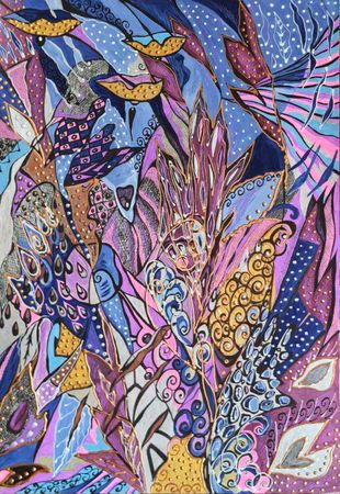Ирина Шумская (Авторская графика - 
                  50 x 70 см) Ночные забавы