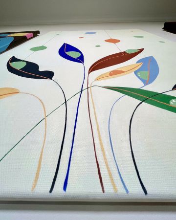 Jenya Jary (Картина, живопись - 
                  50 x 70 см) Капли