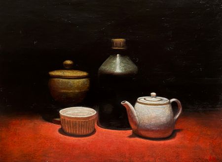 Арсений Ващенко (Картина, живопись - 
                  66.5 x 48 см) Натюрморт с чайником