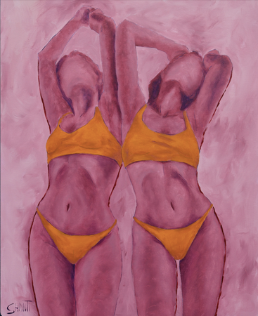 Shomina Ti (Картина, живопись - 
                  80 x 100 см) Фиолетовые из серии "Танец"