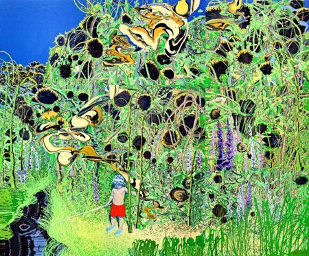 Максим Моргунов (Картина, живопись - 
                  360 x 300 см) Подсолнухи