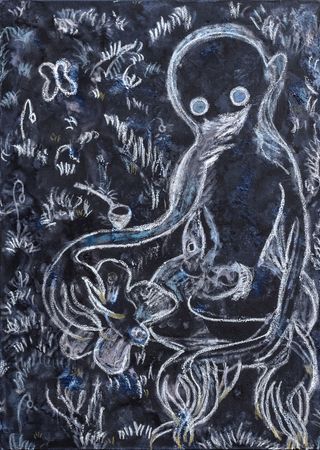 Илья Федотов-Фёдоров (Картина, живопись - 
                  50 x 70 см) Охота на трубку