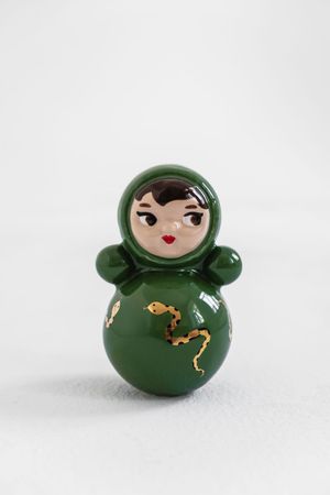 Ирина Веселова (Объект - 
                  7 x 16 см) Неваляшка Машенька Новогодняя