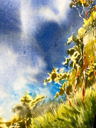 Юлия Третьякова (Авторская графика - 
                  54 x 38.8 см) Контраст