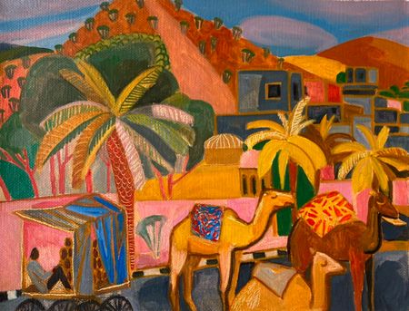 Мила Гаврилова (Картина, живопись - 
                  45 x 35 см) Раджастан