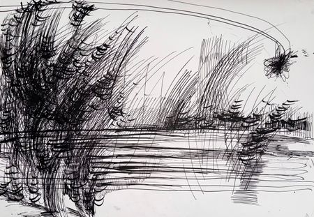 Маргарита Чигодайкина (Авторская графика - 
                  59.4 x 42 см) Абсолютное поле