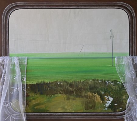 Анастасия Нестерова (Картина, живопись - 
                  90 x 80 см) Из серии "Путь домой"