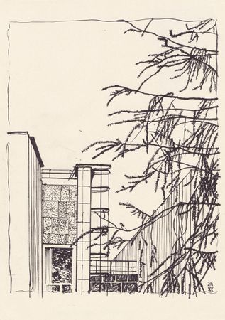 Евгения Крутова (Авторская графика - 
                  21 x 29.5 см) Странное лето