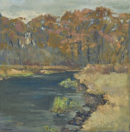 Елена Санина (Картина, живопись - 
                  38 x 38 см) Осенний лес