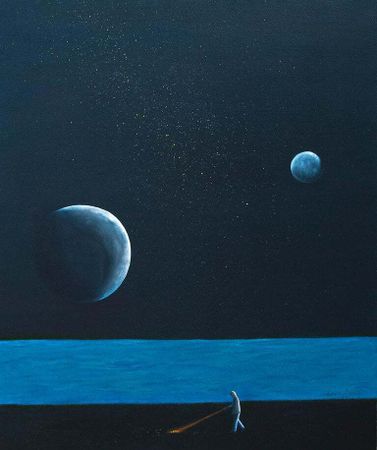 Лана Берг (Картина, живопись - 
                  50 x 60 см) Не смотри наверх